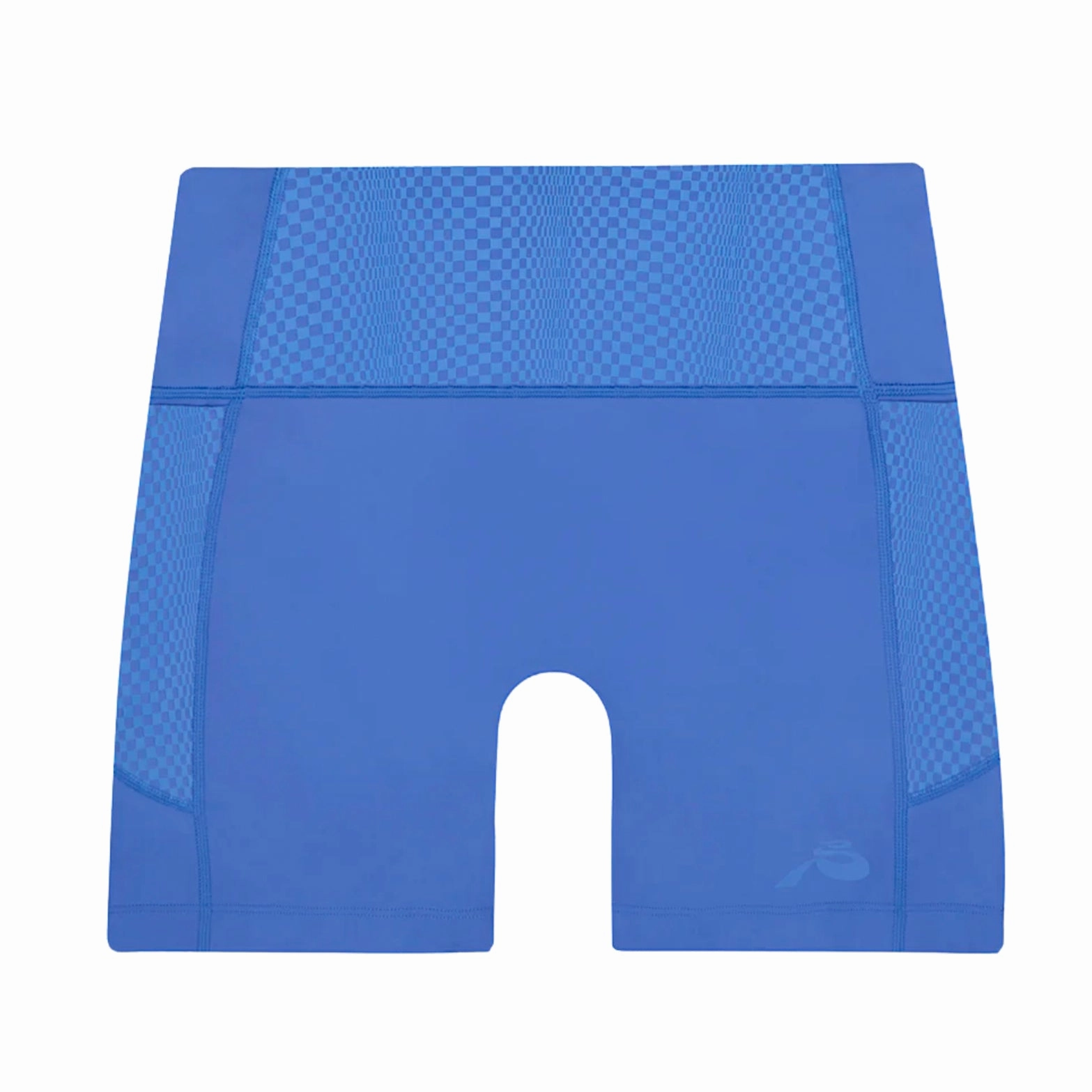 Women's Stamina 5 Inch High Waisted Compression Shorts Deep Peri Blue OdorControl Treatment Creative Flow