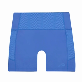 Women's Stamina 5 Inch High Waisted Compression Shorts Deep Peri Blue OdorControl Treatment Creative Flow