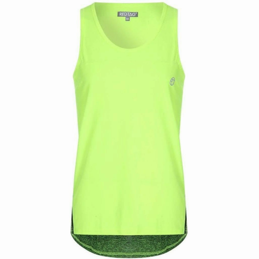 Tear Resistant Reinforcement Red Tag Activewear Reflective Mens Running Vest - Yellow