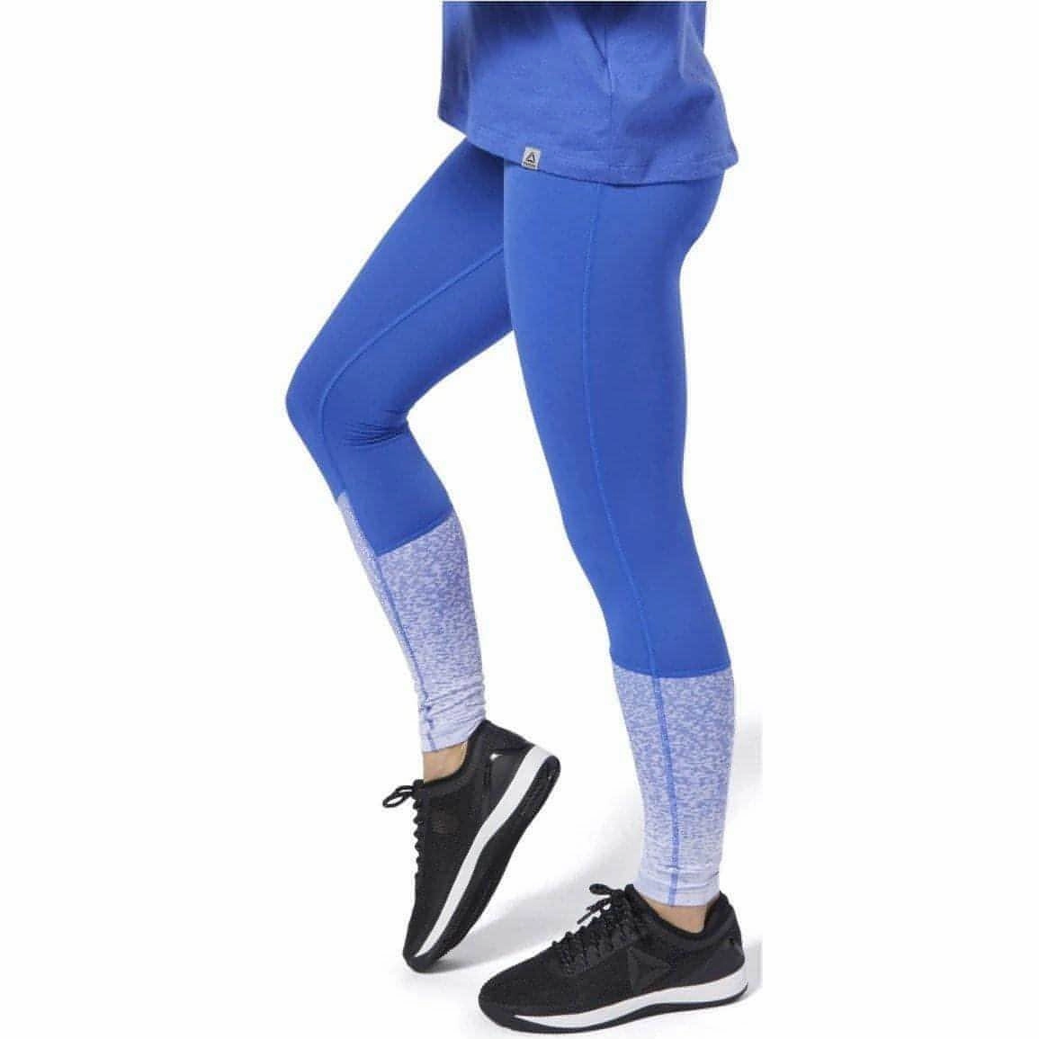 outdoor mode Reebok Crossfit Lux Fade Womens Long Training Tights - Blue