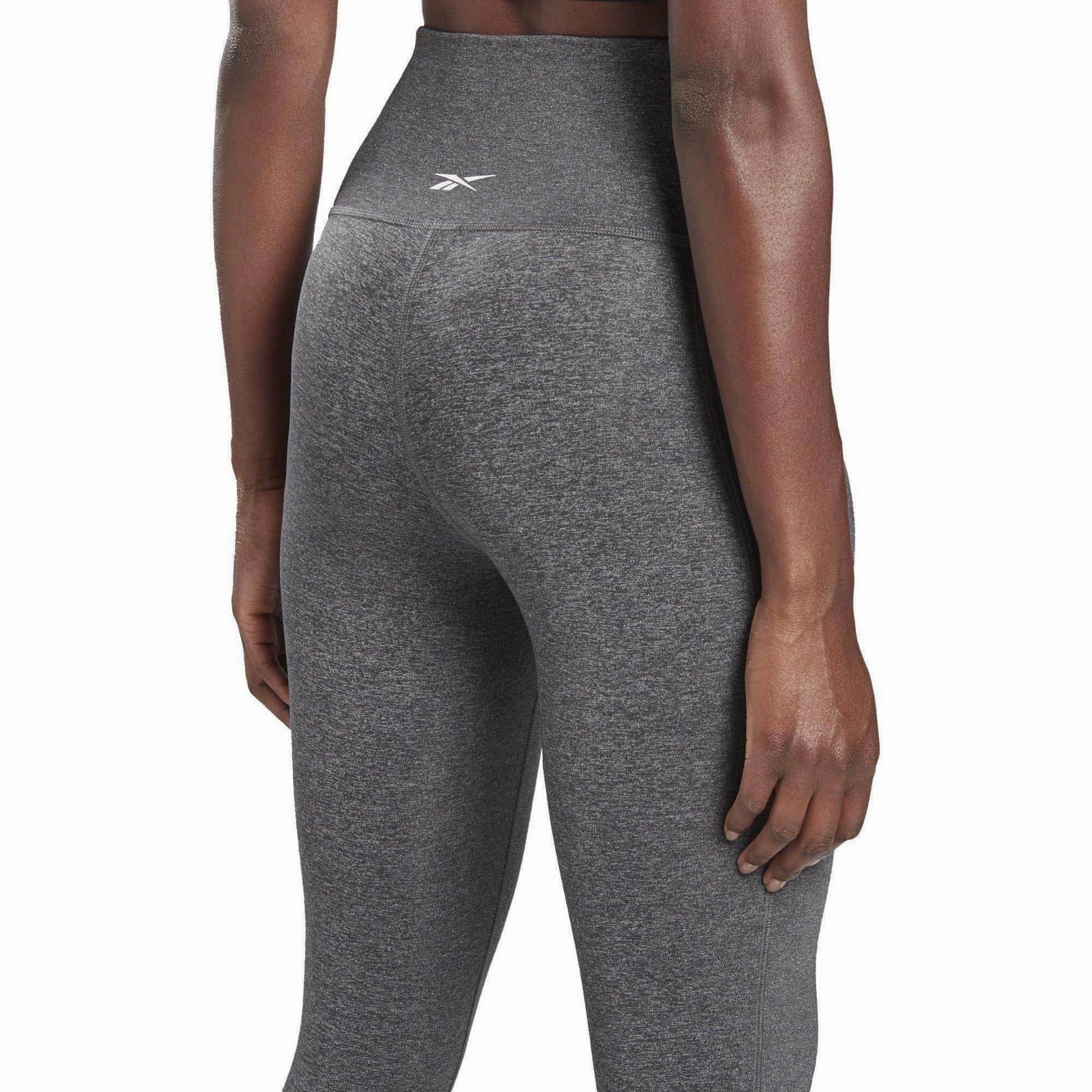 QuickRelease Closures Reebok Lux 2.0 High Rise Womens Long Training Tights - Grey