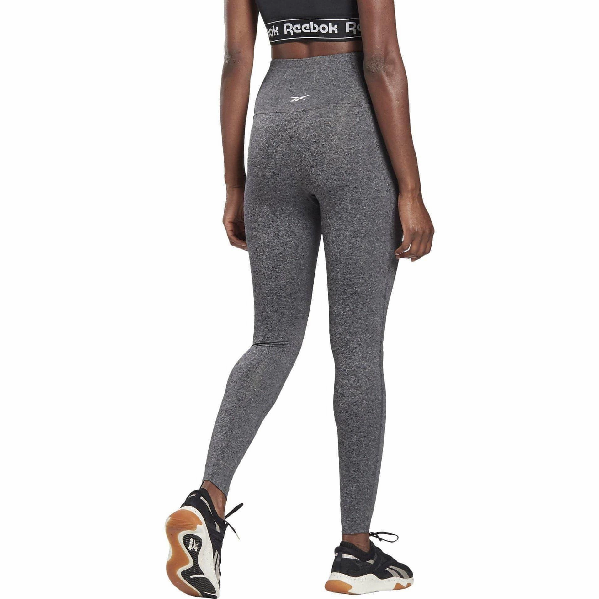 Reebok Lux 2.0 High Rise Womens Long Training Tights - Grey QuickDrying Fiber