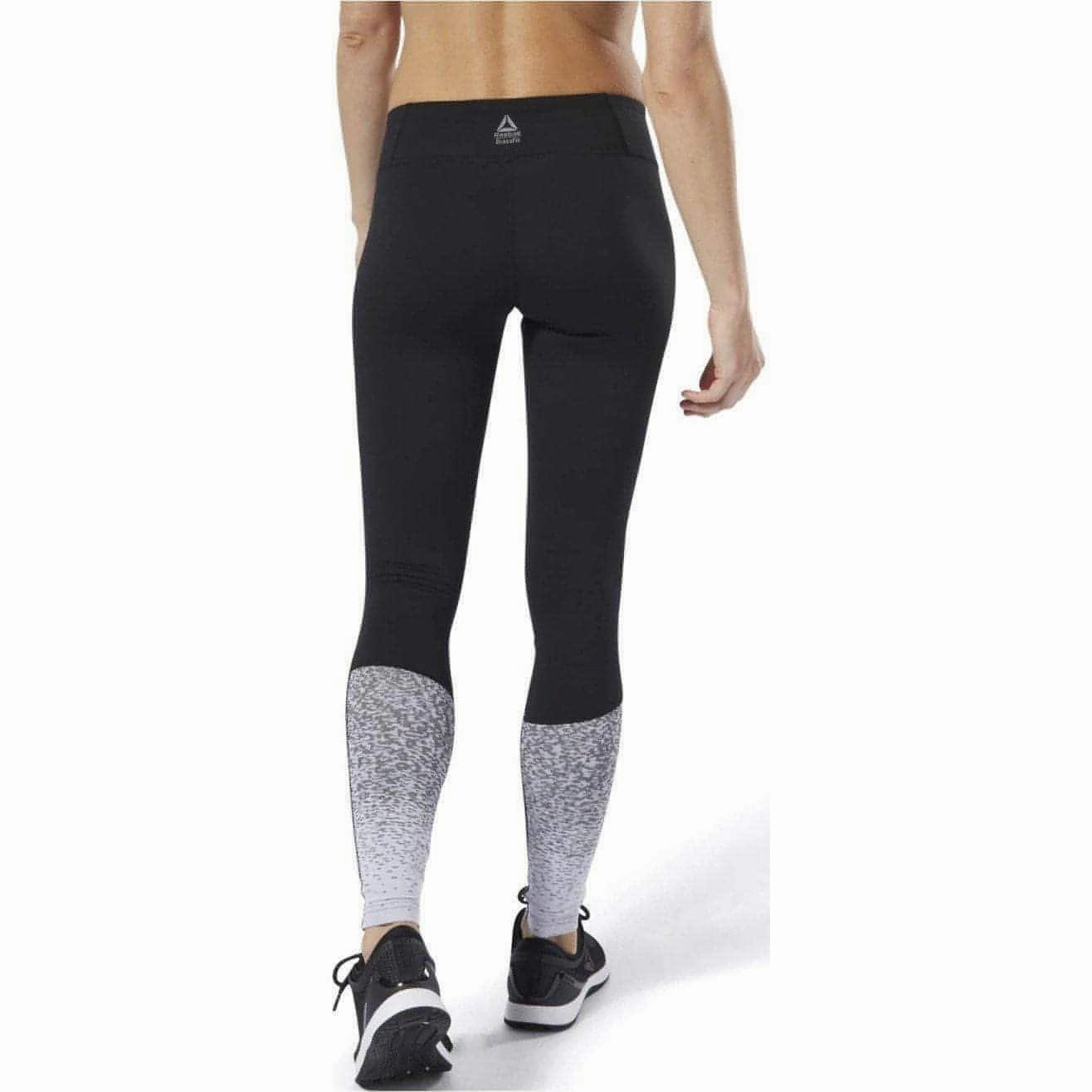 Rich Tone Reebok Lux Fade Womens Long Training Tights - Black