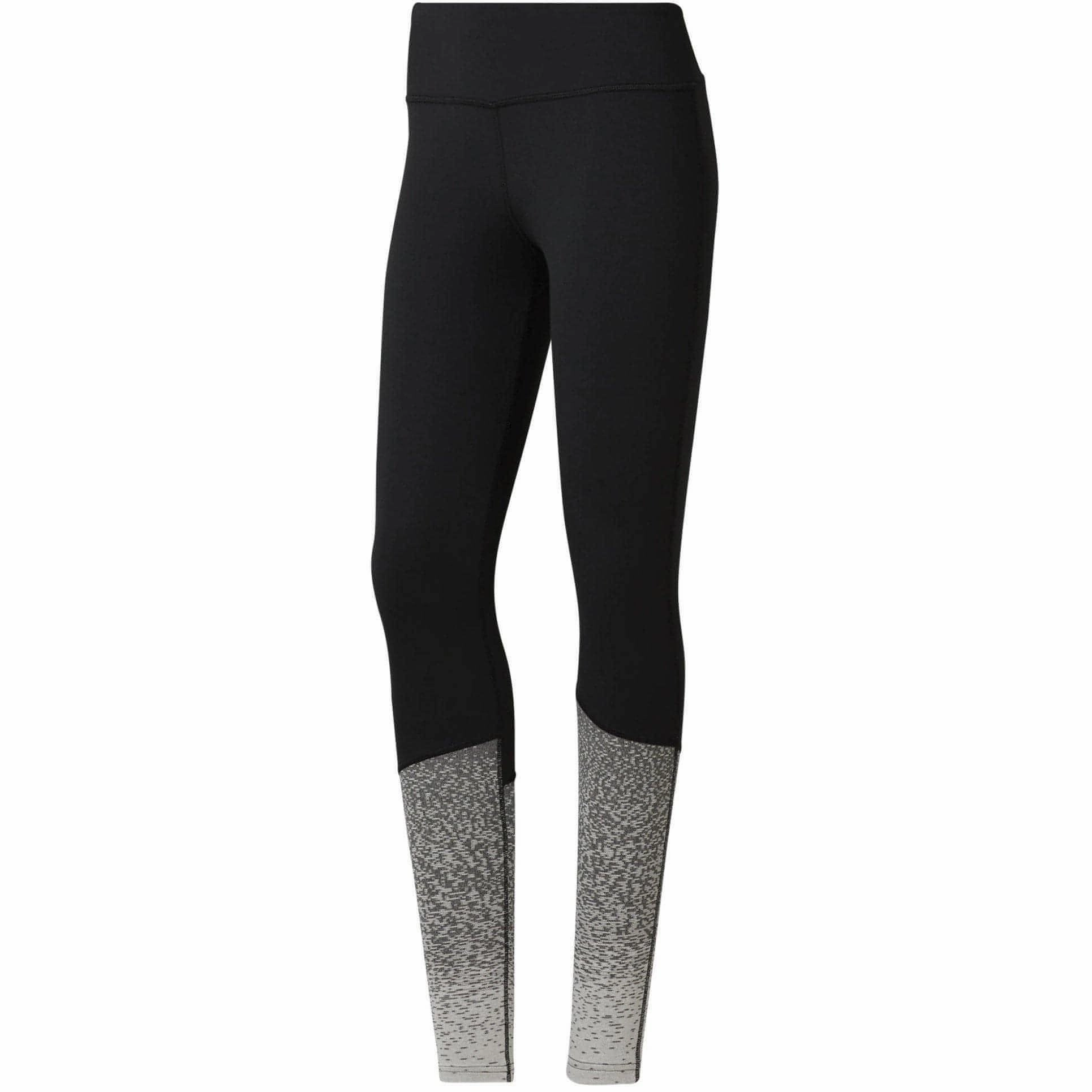 VersatileCuff Reebok Lux Fade Womens Long Training Tights - Black