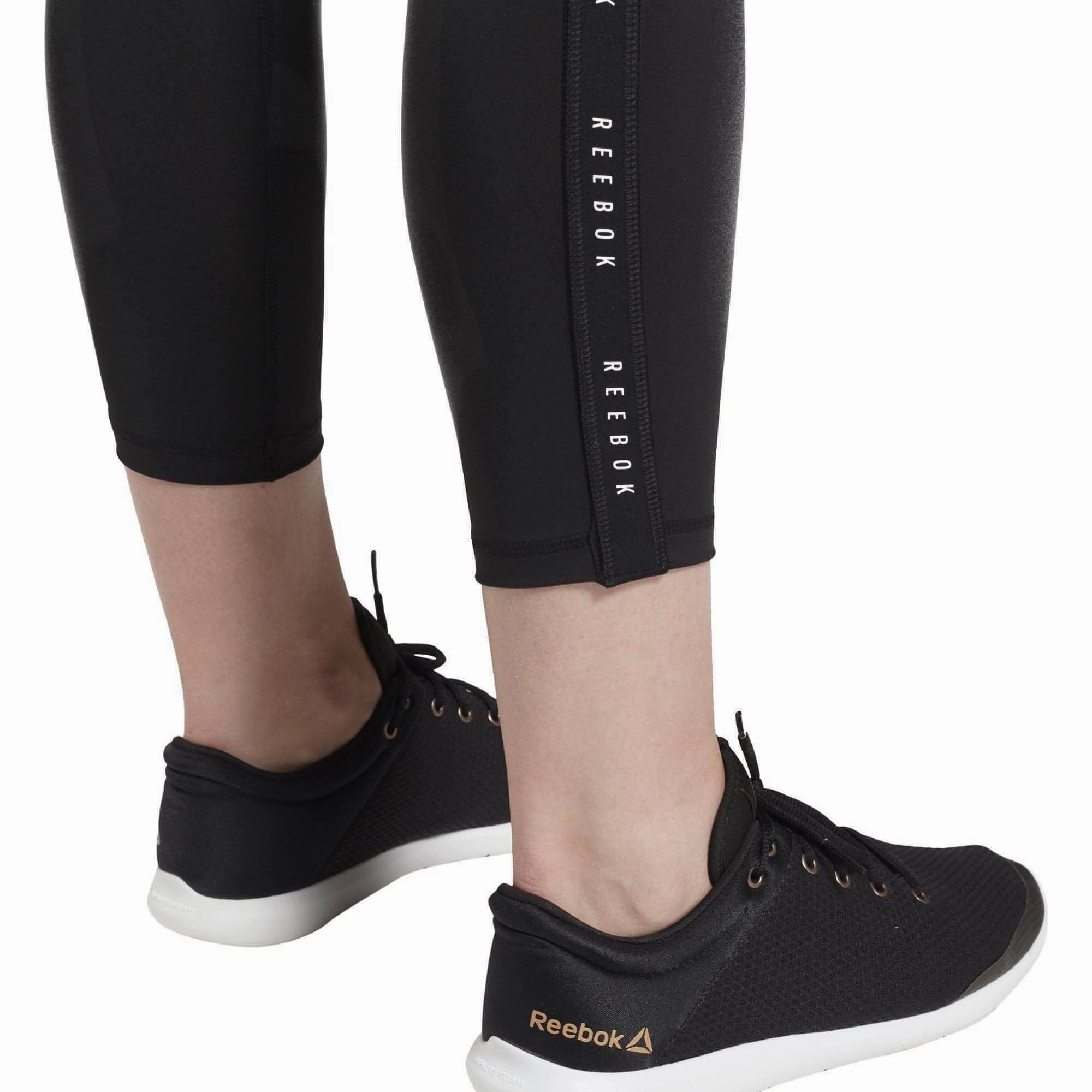 Reebok Studio Lux 2.0 High Rise Womens 7/8 Training Tights - Black SmoothZipper