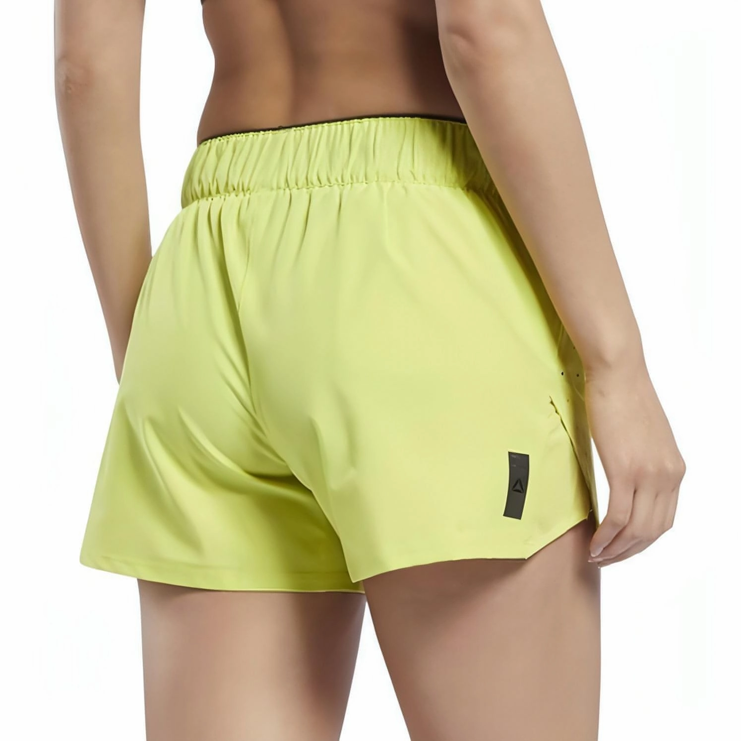 StaticResistantTextile Virtual Fit Reebok United By Fitness Epic Womens Training Shorts - Yellow