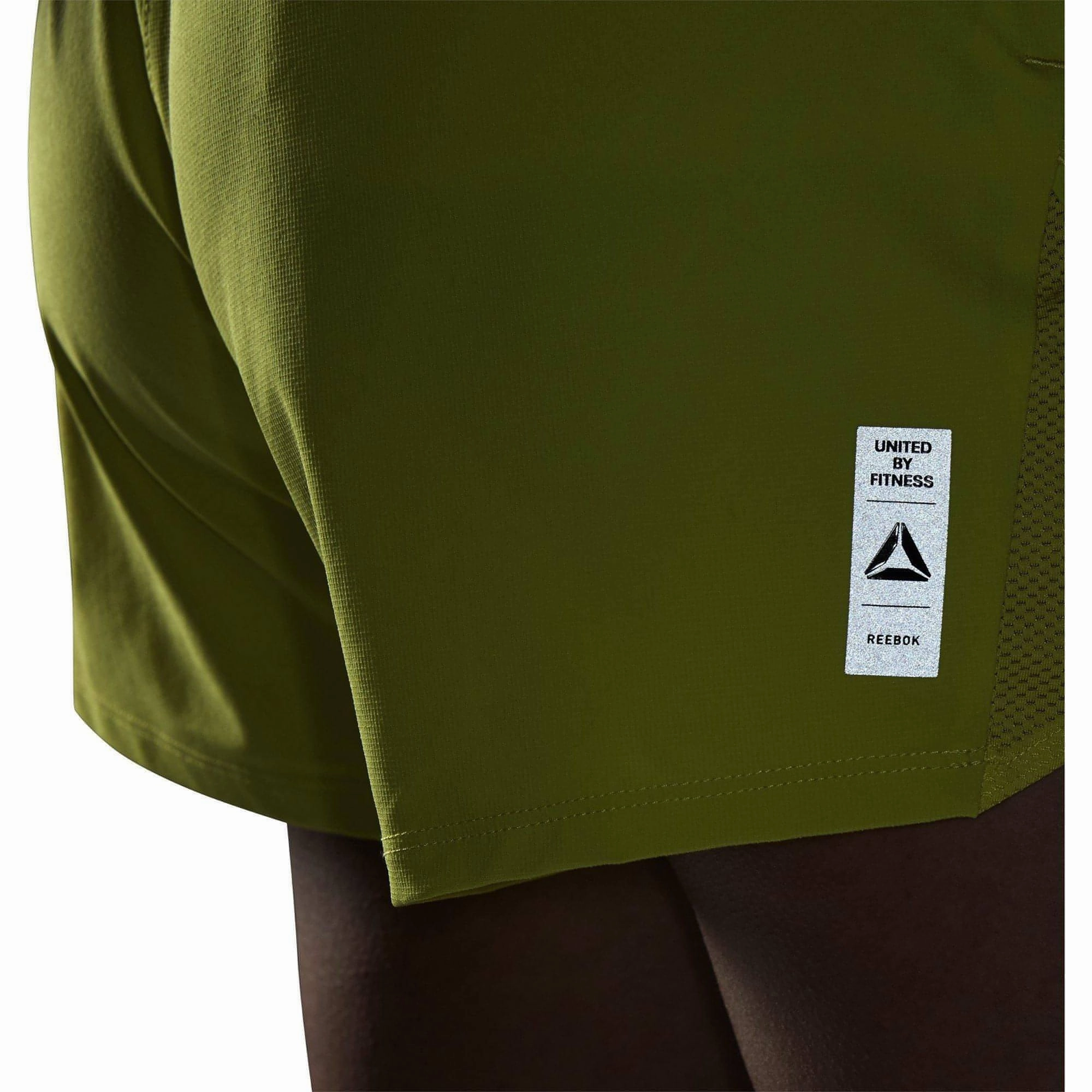 City Casual Reebok United By Fitness Epic Womens Training Shorts - Yellow