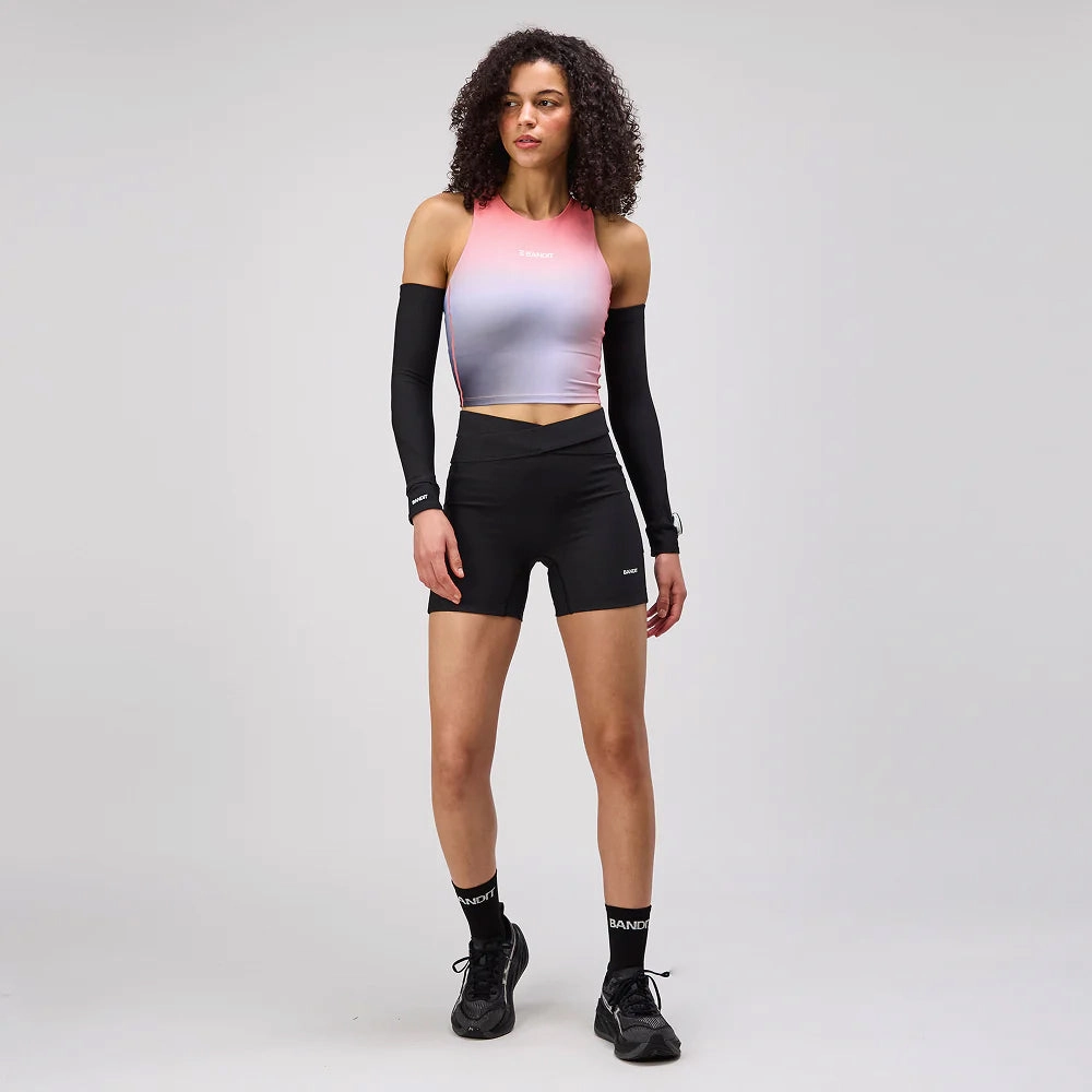 Dream Feel Women's Stamina Race Crop Thistle Print