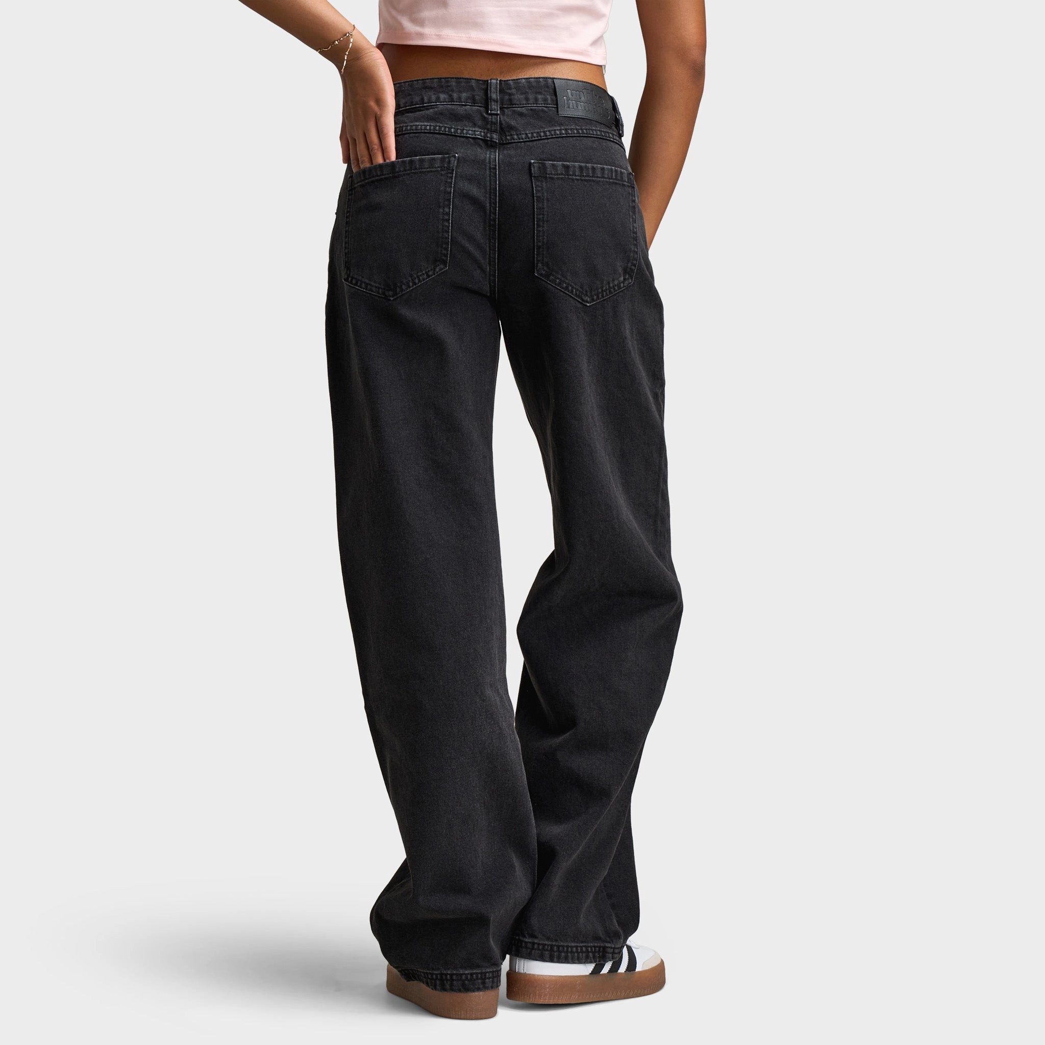Unlike Humans Women's Unlike Mid Rise Jeans / Washed Black ThermalRegulatingFabric