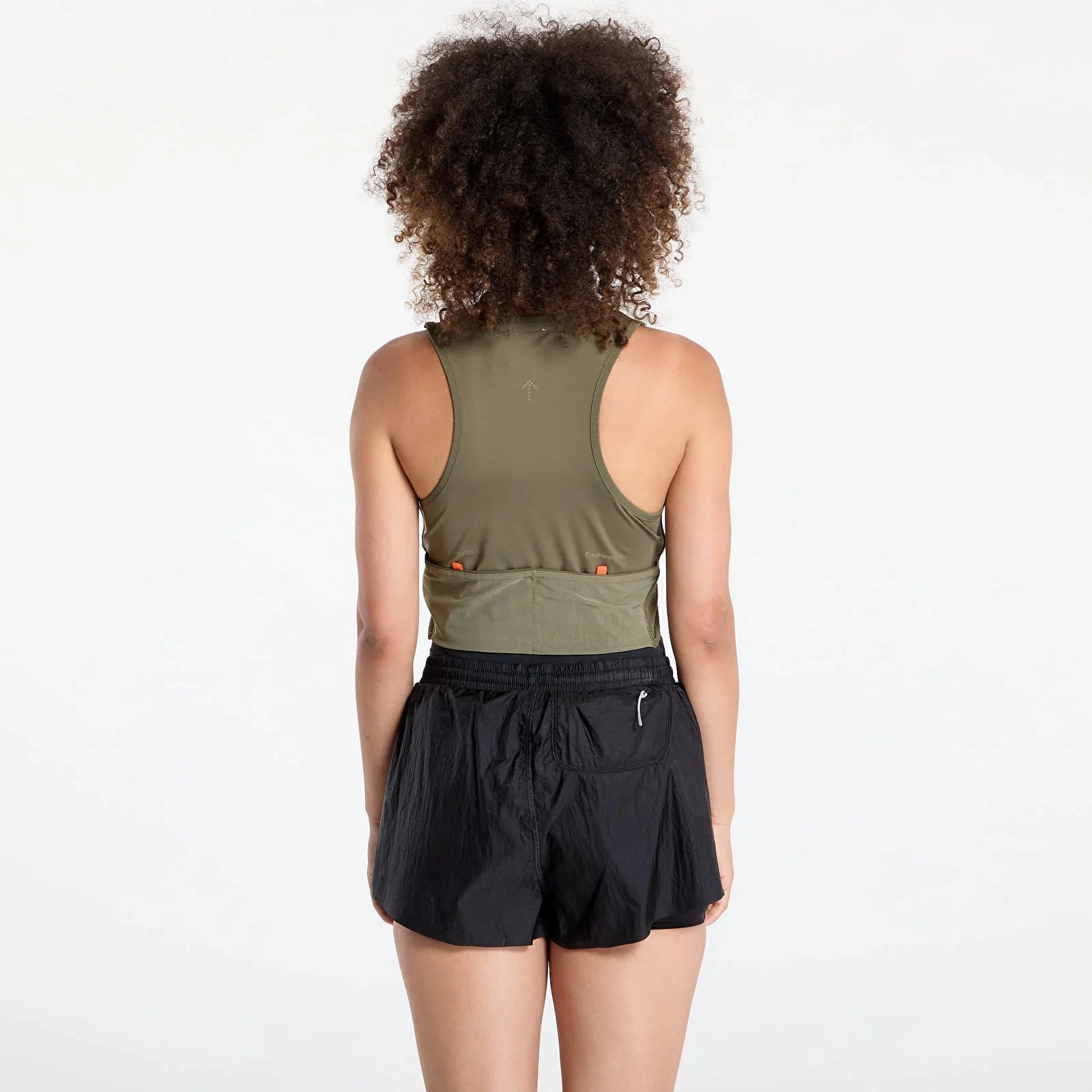 Women's Adi365 H.Koumori Running Crop Olive Strata Mom Soft Sun Beam