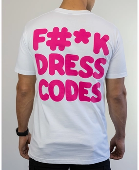 RipstopFabric Sneakerhead Tee "No Codes" (White/Pink)