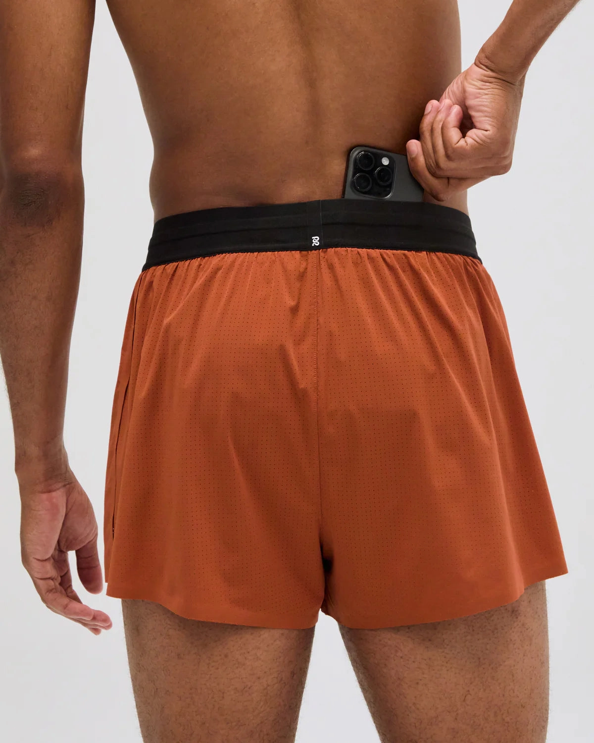 MultiPanelCut Men's Vento 3 Inch Splitty Short Rust