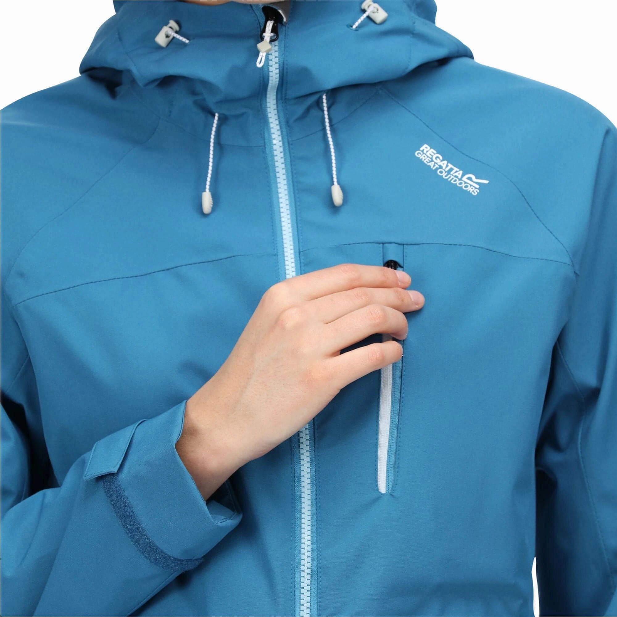 Hypoallergenic Fibers Regatta Britedale Womens Waterproof Jacket - Blue