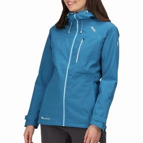 Packable Technology Regatta Britedale Womens Waterproof Jacket - Blue