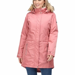Casual Outdoor Look Regatta Lexis Waterproof Insulated Womens Parka Jacket - Pink
