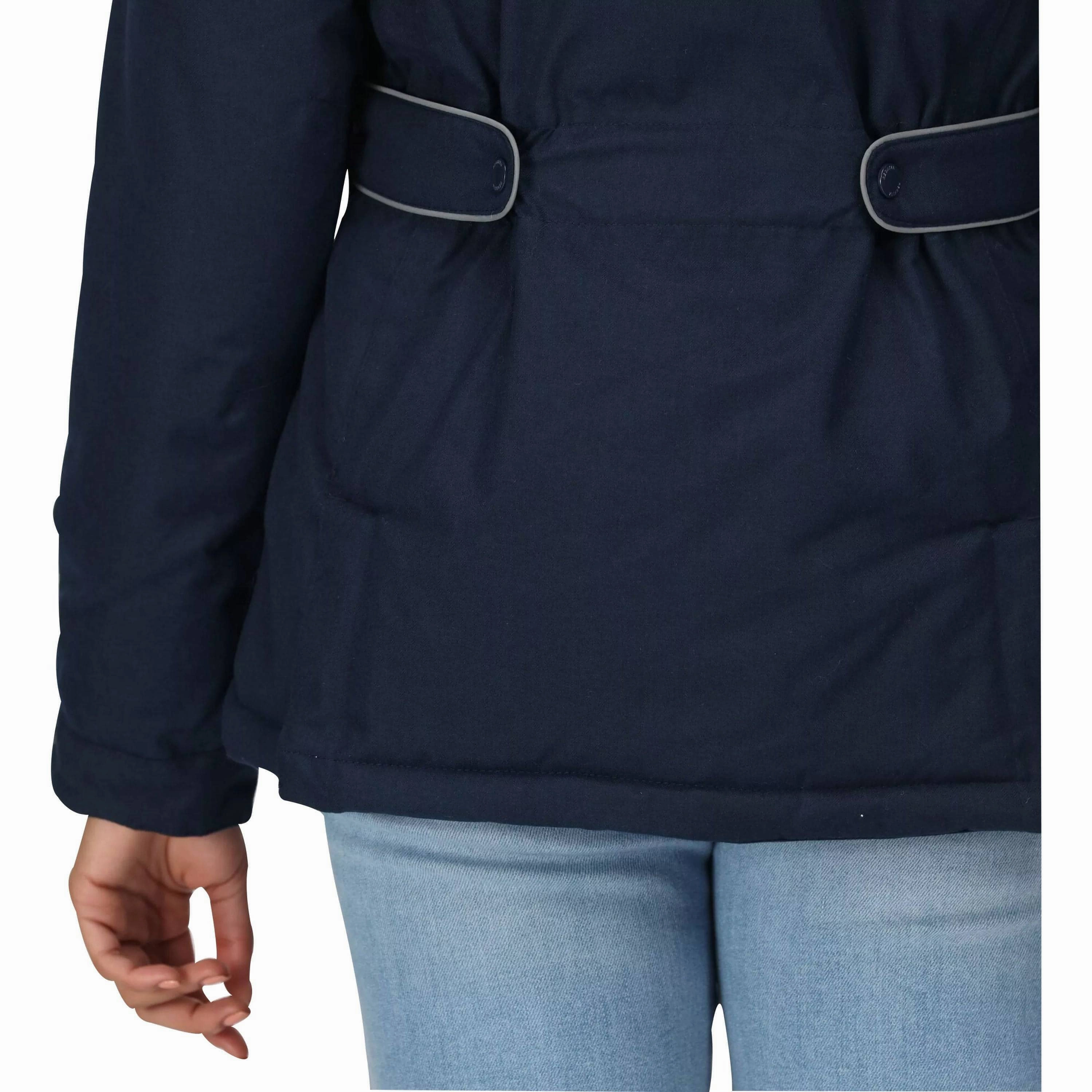Regatta Linnette Insulated Womens Waterproof Jacket - Navy Eco Friendly Recycled Material Stylish Comfort