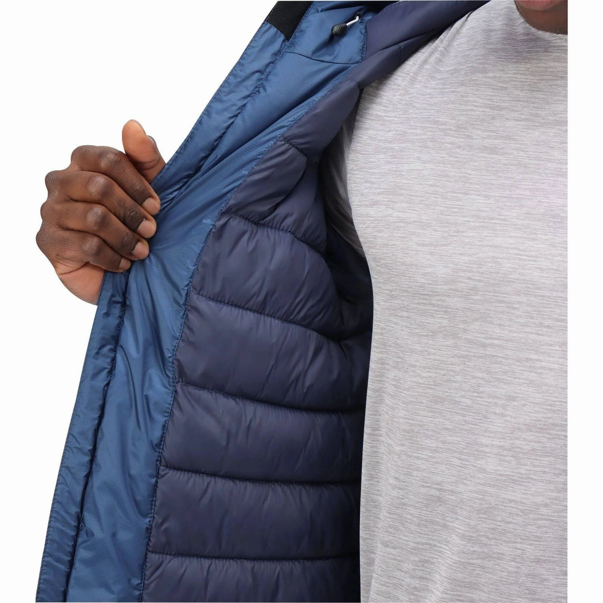 Adjustable Cuff System Regatta Radnor Insulated Mens Waterproof Jacket - Blue