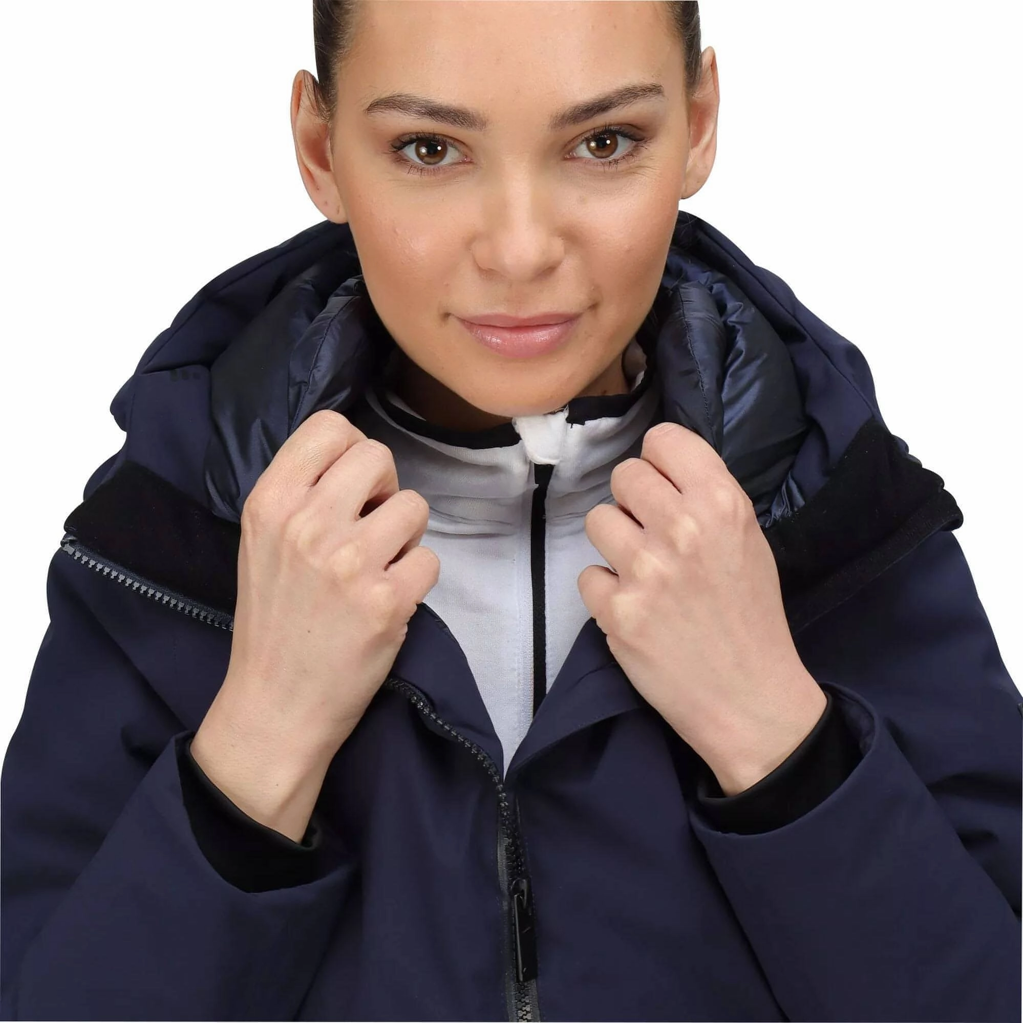 Regatta Sanda Womens Waterproof Jacket - Navy Reflective accents Thermo Regulating Fabric