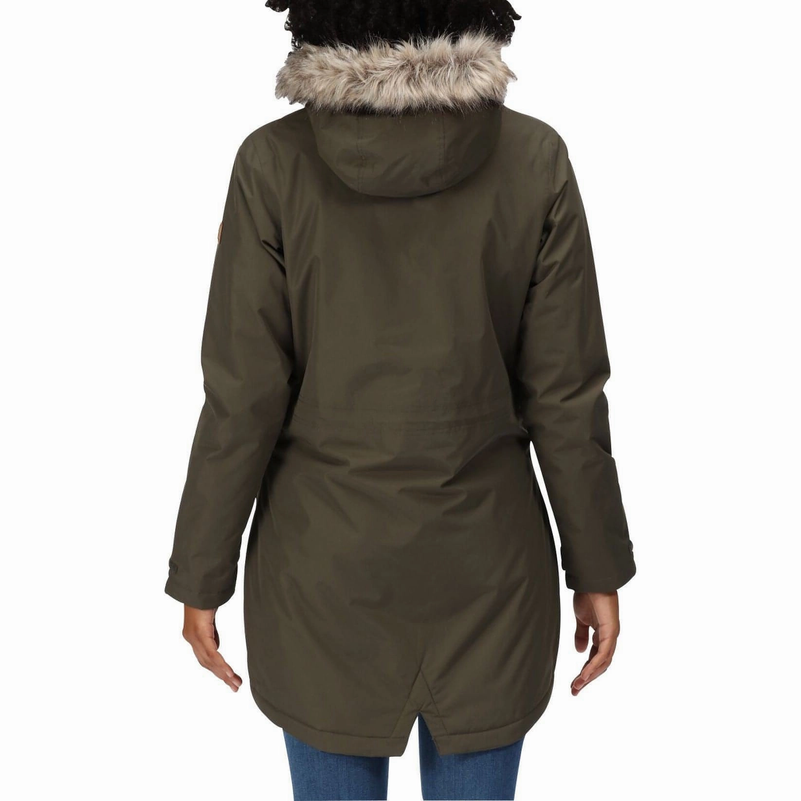 Regatta Serleena Insulated Womens Waterproof Jacket - Green Fade Resistant Dye Method