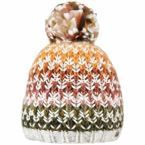 Barts Nicole Girls Junior Beanie - White Seamless Street Fit Extra Layer Piece