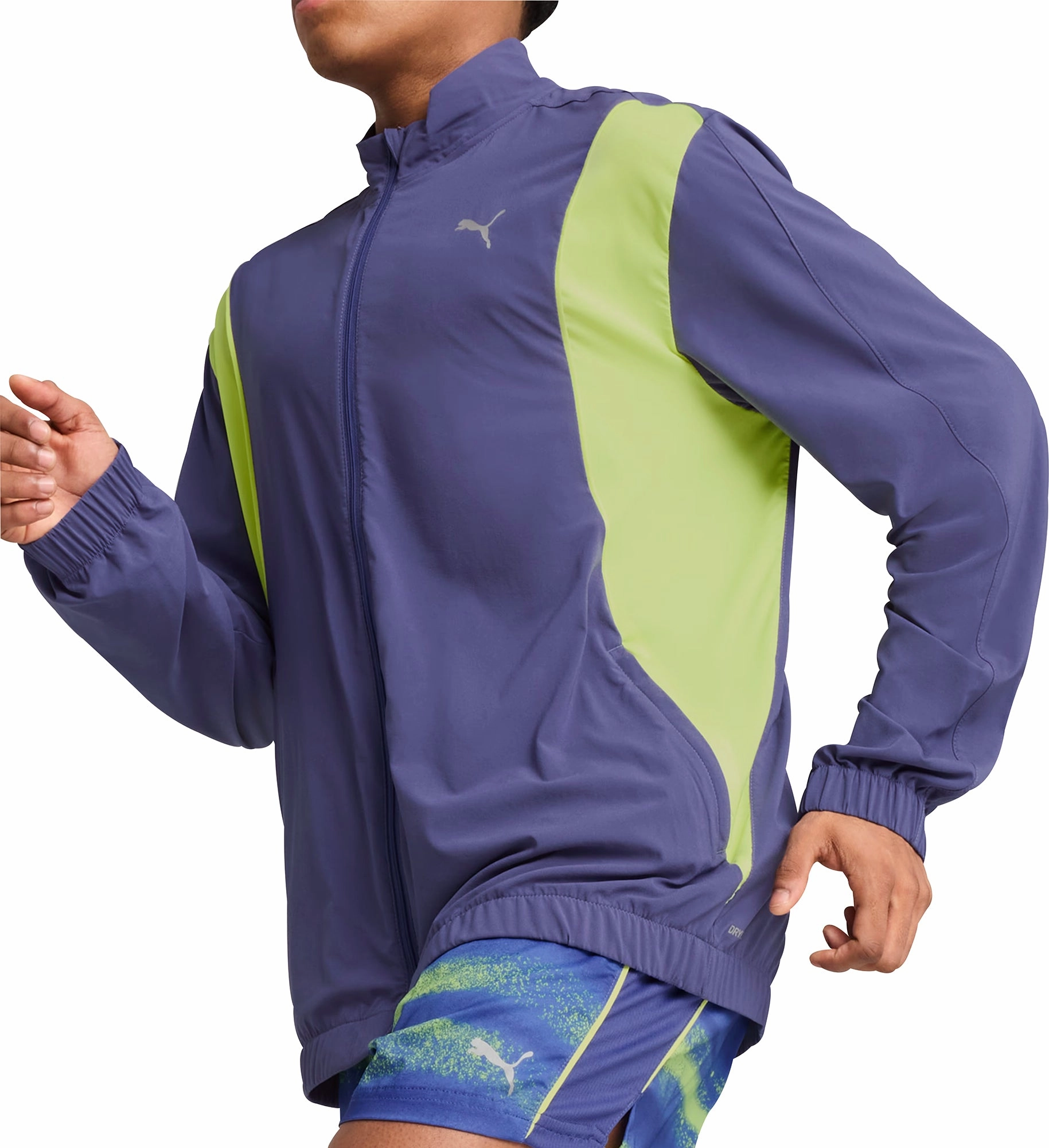 performance venue Puma Velocity Woven Mens Running Jacket - Blue