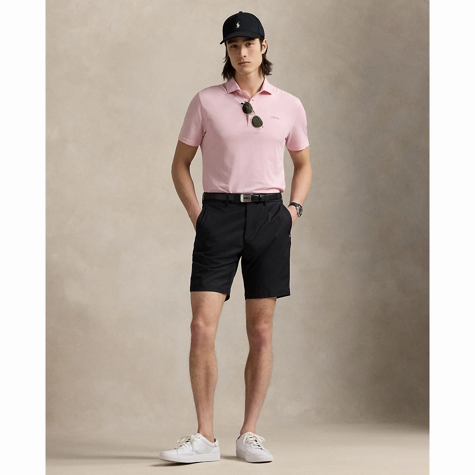 Breathable fabric RLX Ralph Lauren Tour Pique Golf Polo Shirt - Garden Pink