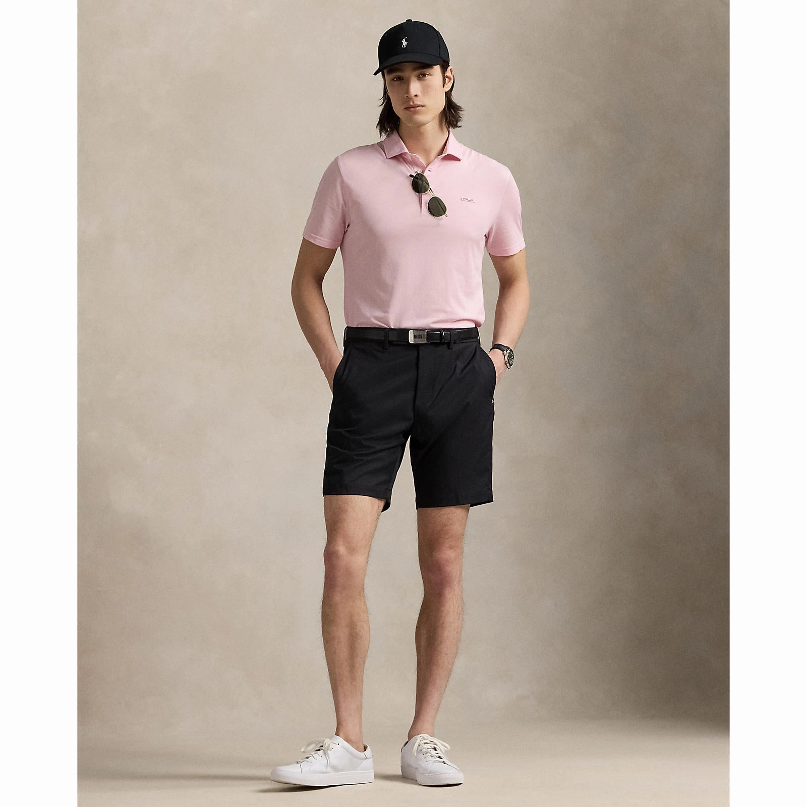 RLX Ralph Lauren Tour Pique Golf Polo Shirt - Garden Pink Sweat Absorbing