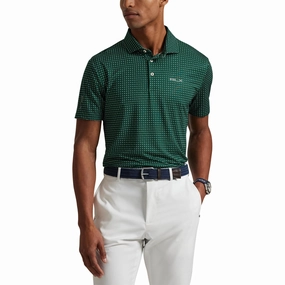 RLX Ralph Lauren Printed Lightweight Airflow Golf Polo Shirt - New Forest Micro Paisley Breathable Cotton SweatResistant Inner Layer