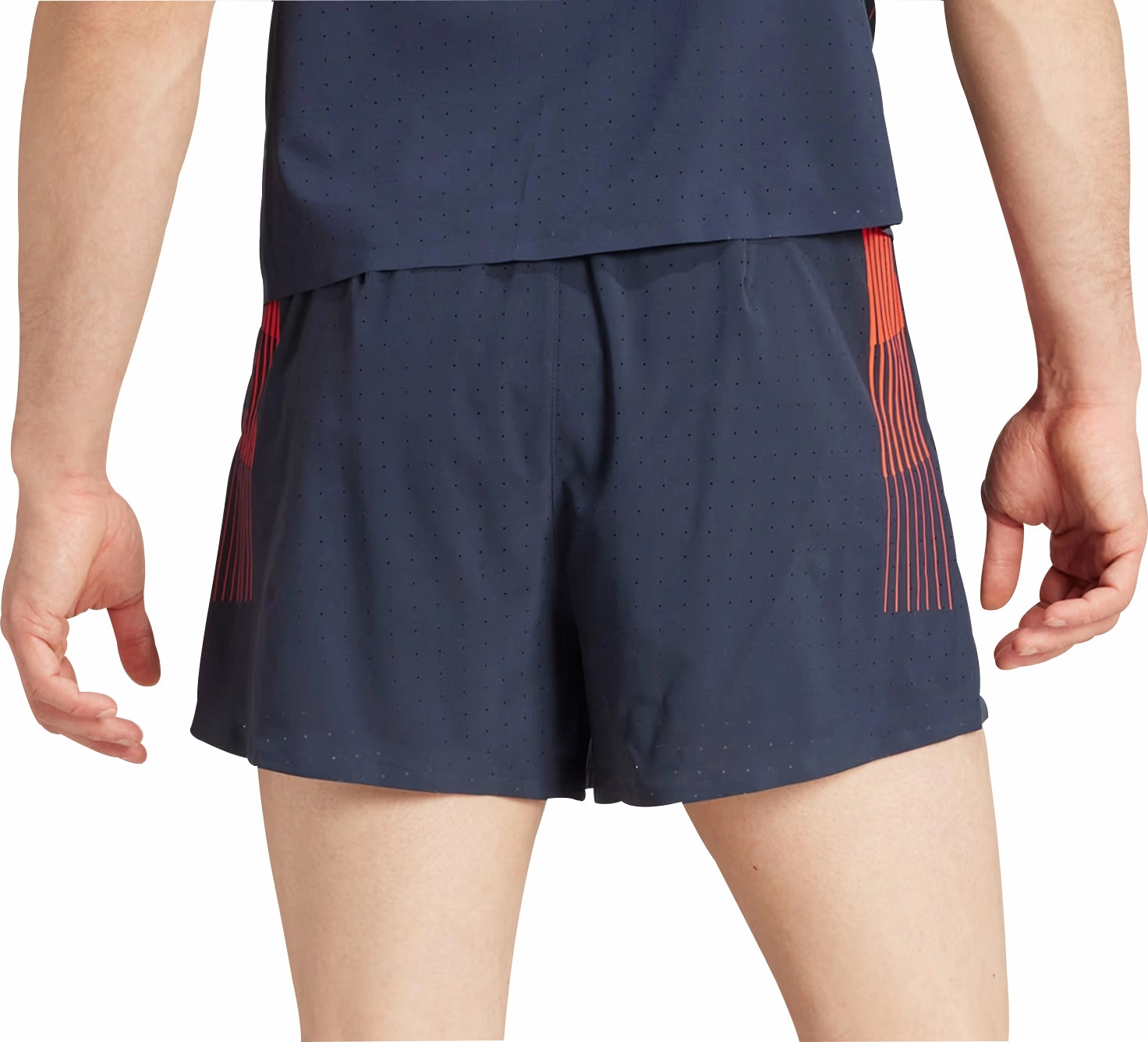 adidas Adizero Team GB Mens Split Running Shorts - Blue Everyday Ready