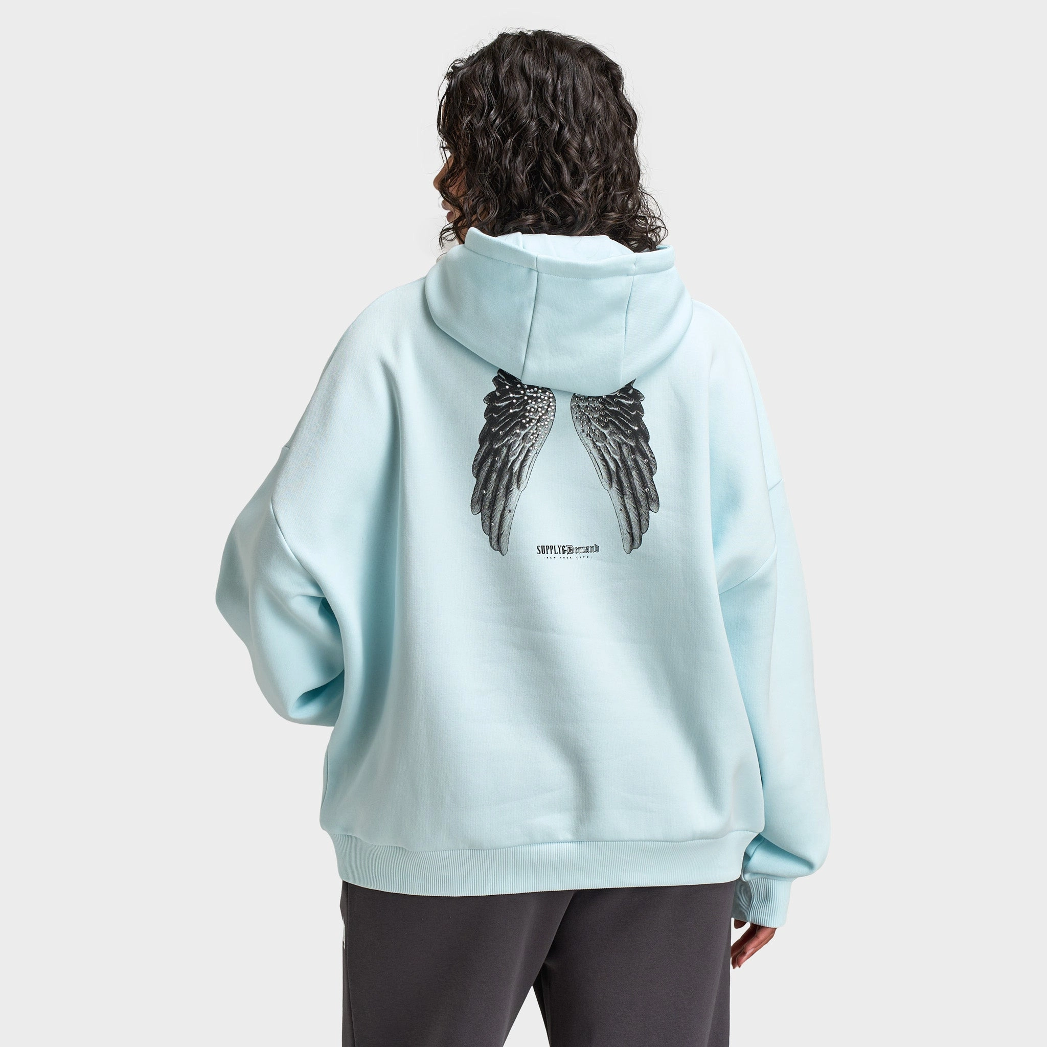 Secure Closure Systems Four Way Stretch Supply & Demand Women's Saint Hoodie / Saltwater Slide