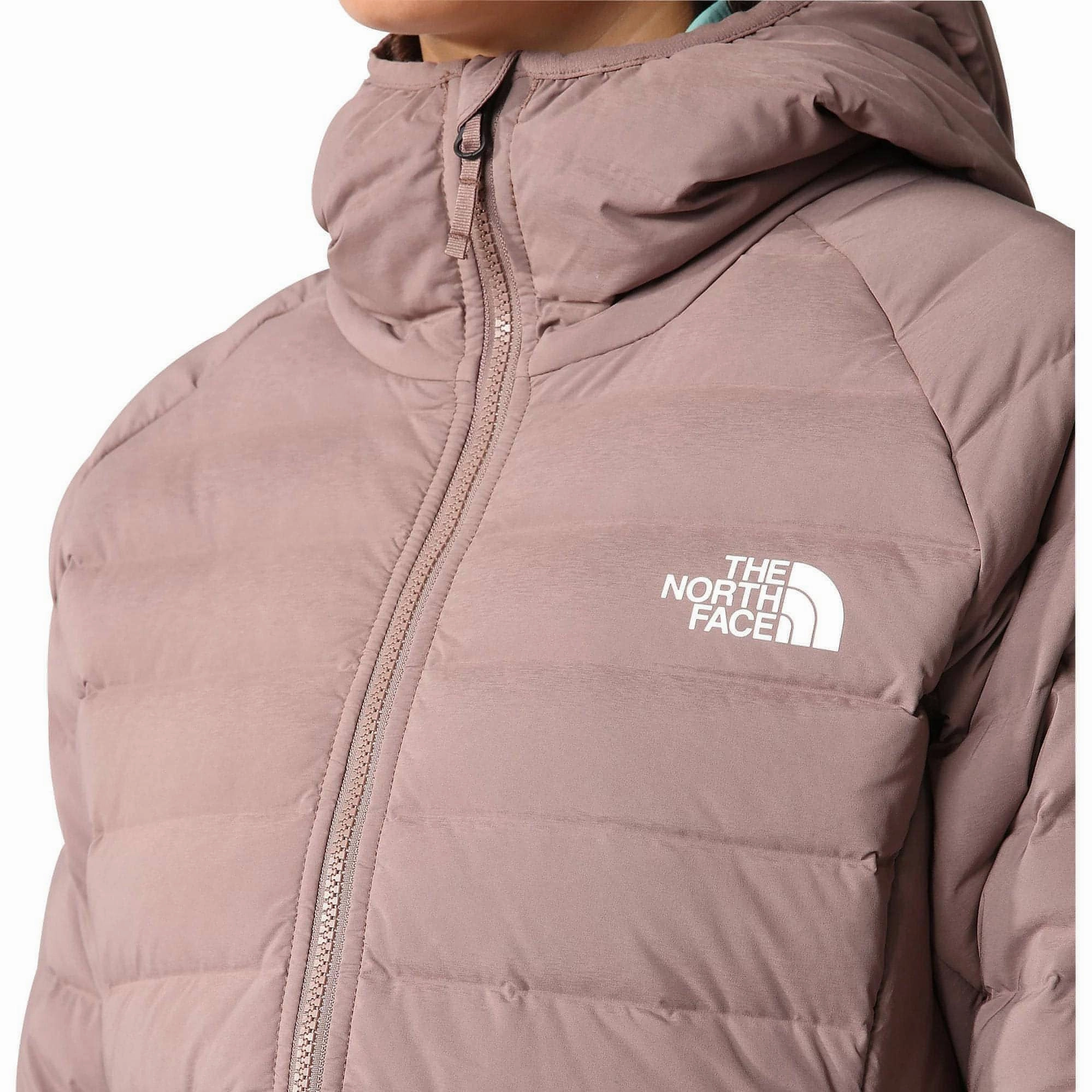 Weatherproof Zipper Closure Bonded Collars The North Face Belleview Stretch Womens Down Jacket - Brown