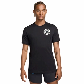 Windproof Fabric Nike Men's Graphic Globe Tee Black