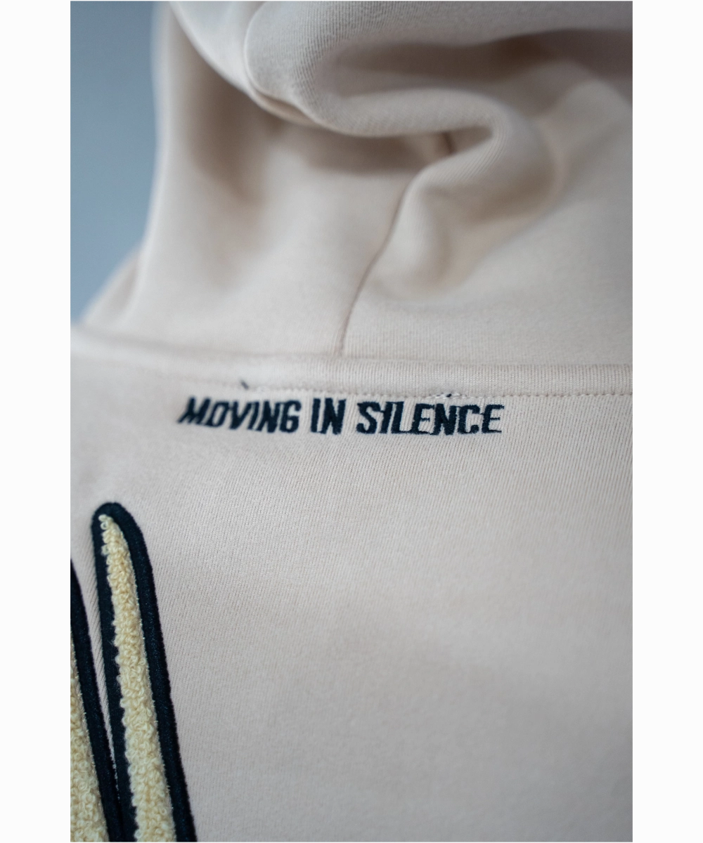 UNDRGROUND ??Moving In Silence?? Hoodie (Tan/Black) Urban Cool