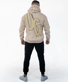 UNDRGROUND ??Moving In Silence?? Hoodie (Tan/Black) Cloud Core