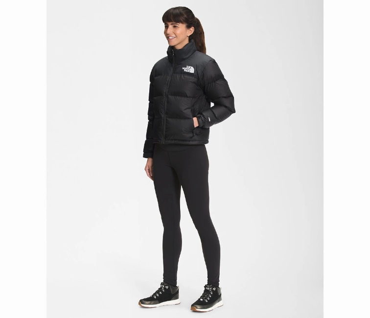 TearResistant Fabric smooth zipper The North Face Women's 1996 Retro Nuptse Jacket (Black)