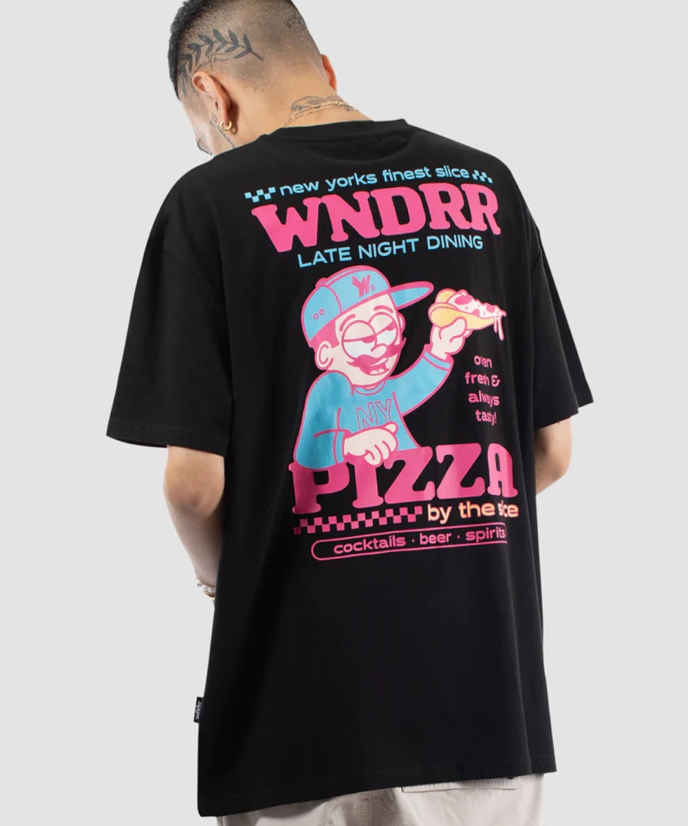 WNDRR Finest Slice Box Fit Tee (Black) LightweightInsulation