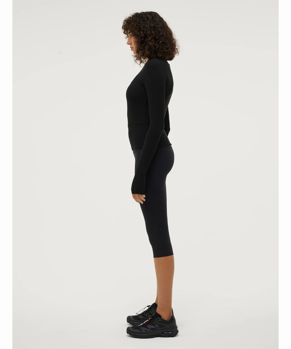 ChafeFree Design Universal Clasp Mechanism P.E Nation Free Play 2.0 LS Rib Tee (Black)