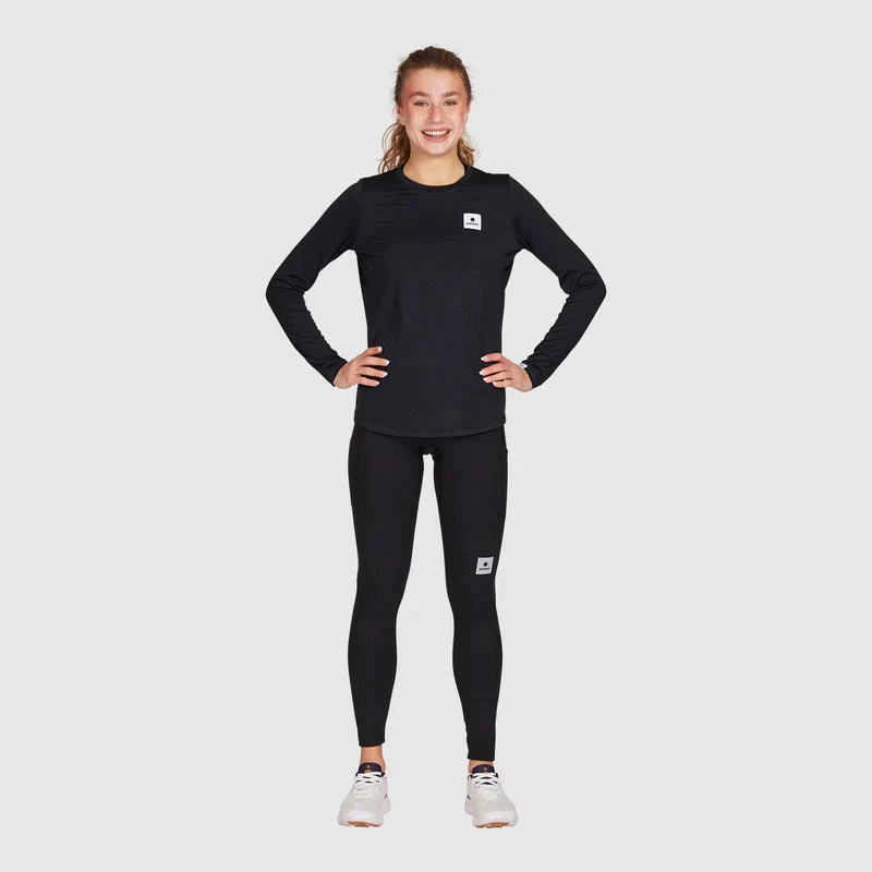 SAYSKY Women's Clean Pace Top Black UV Protection