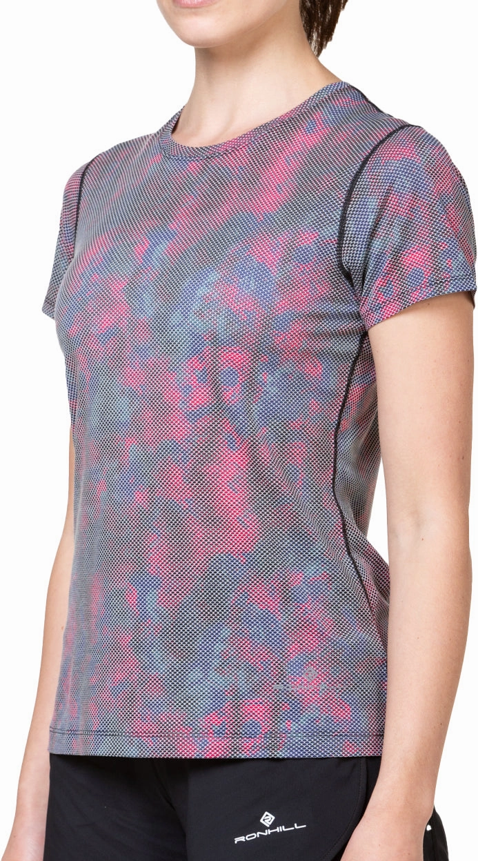 Ronhill Tech Golden Hour Short Sleeve Womens Running Top - Purple Camping practicality Versatile Piece