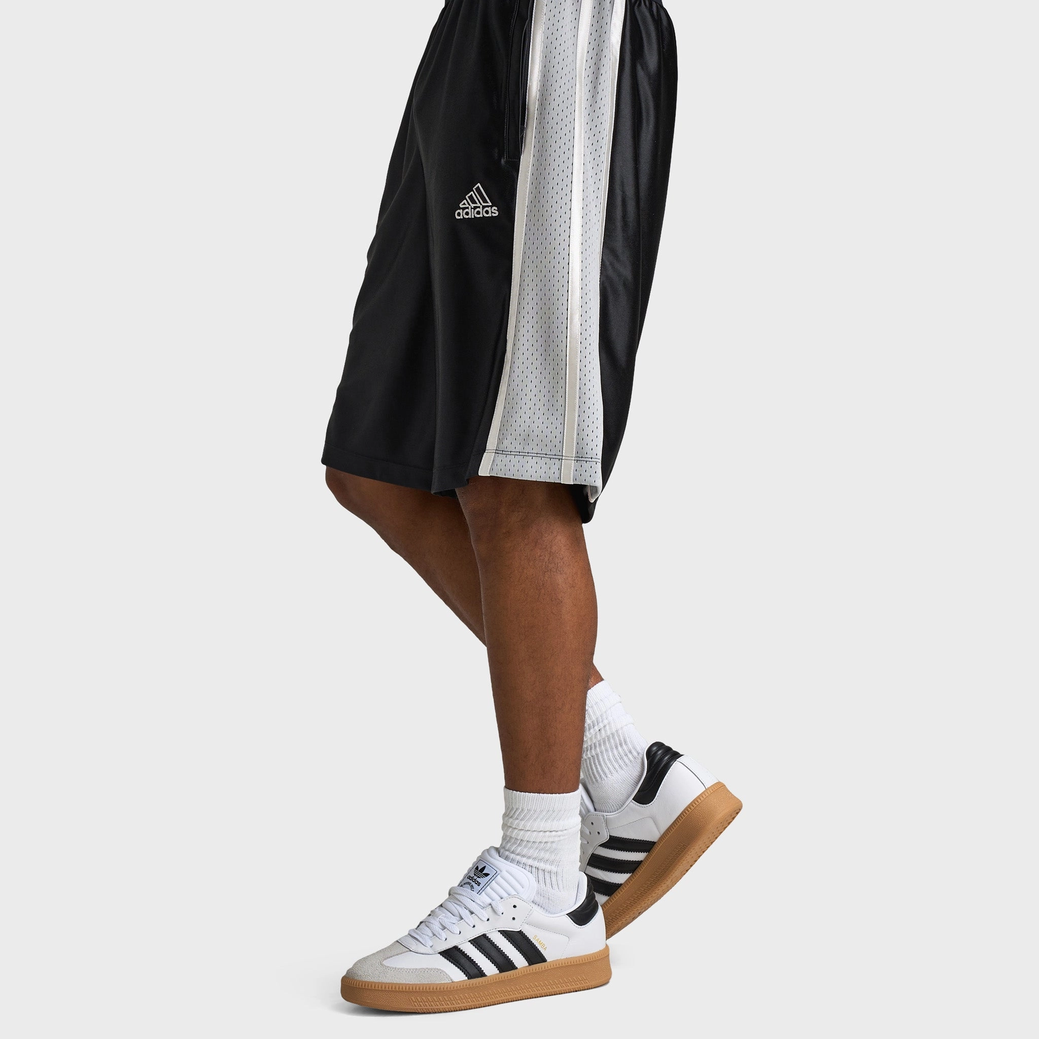 adidas Originals Cutline Shorts / Black Parka Microfiber Blend Fabric