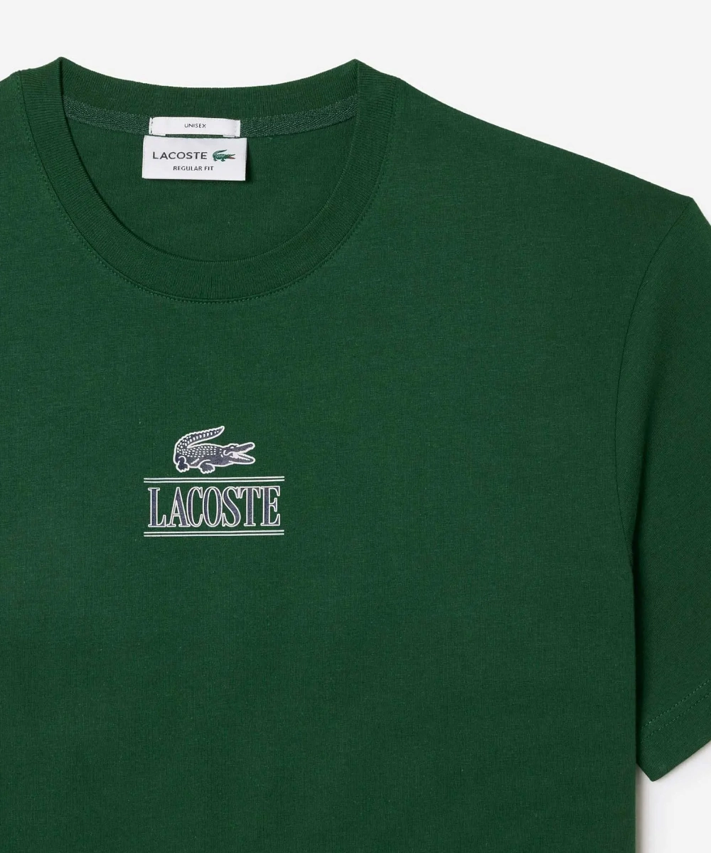 Lacoste Core Graphics Heavy Jersey Tee (Green) Fresh Ease SeamlessPockets