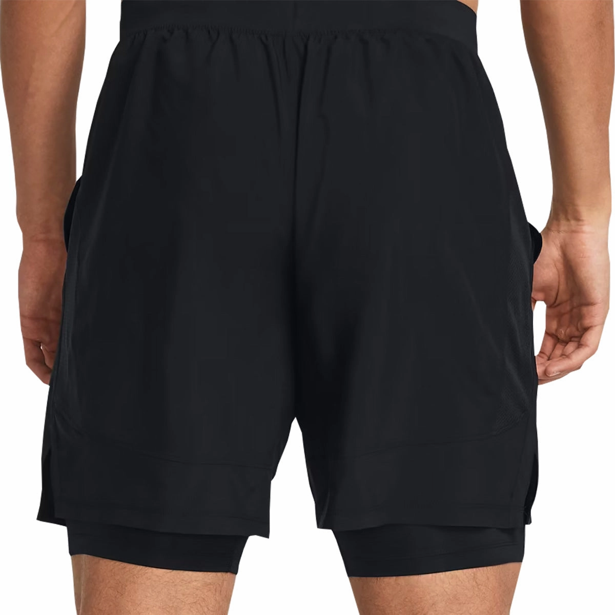 Under Armour Launch 2 In 1 Mens Running Shorts - Black Beach Vacation