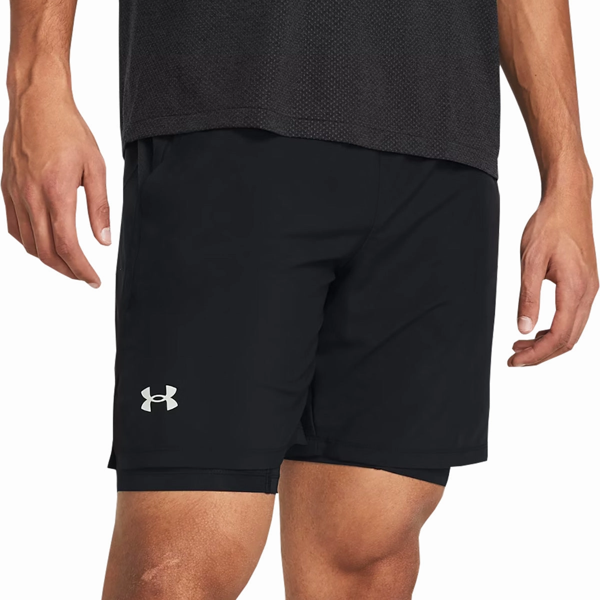 Gym outfit Under Armour Launch 2 In 1 Mens Running Shorts - Black