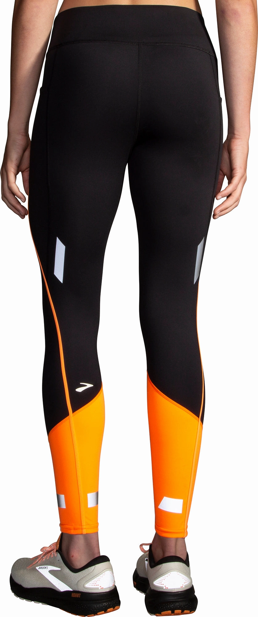 warm weather Brooks Run Visible 2.0 Womens Long Running Tights - Black