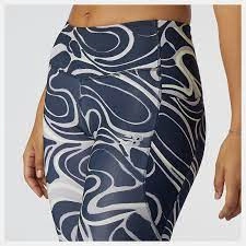 Snowboarding Gear New Balance Women's Printed Impact Run Tight - Logwood