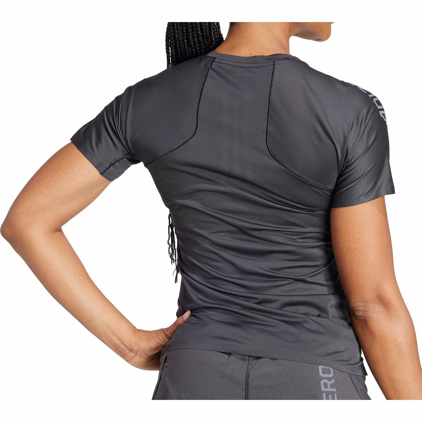 adidas Adizero Short Sleeve Womens Running Top - Black Ethically Sourced Cotton simple design