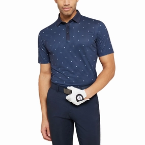 Galvin Green Marley Breathable Golf Polo Shirt - Navy/White Premium Cotton