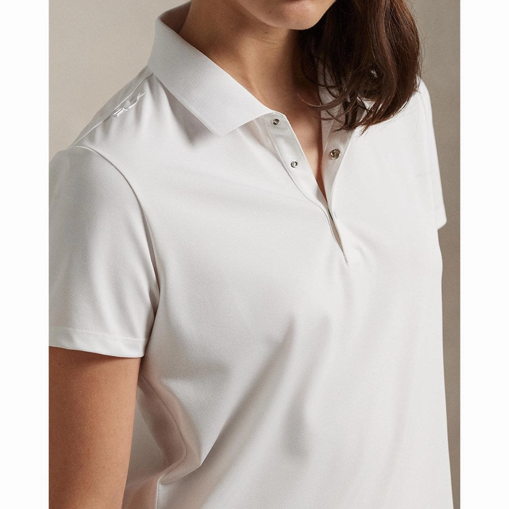 RLX Ralph Lauren Women's Tour Performance Golf Shirt? - Ceramic White Beach Ready Tailored Comfort