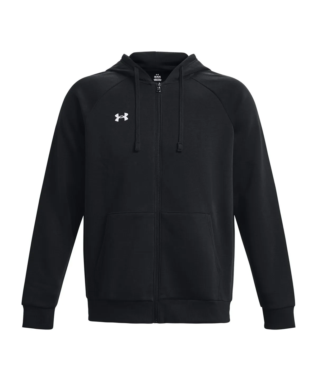 Rival Fleece Full-Zip Hoodie | BLACK packable Twill Weave