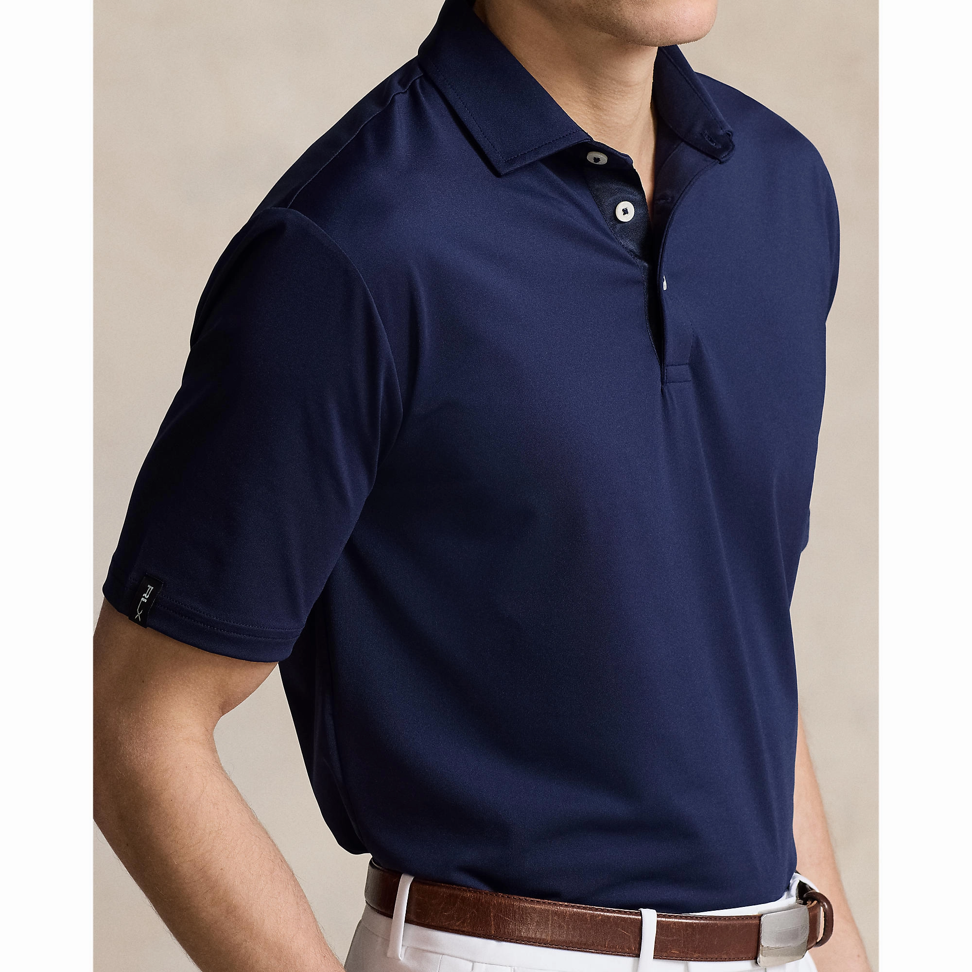 RLX Ralph Lauren Classic Fit Performance Golf Shirt - Refined Navy Business Meeting